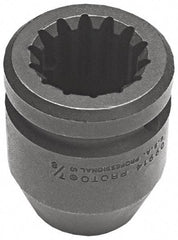 Proto - #5 Spline Drive, 3-1/8" Socket, Impact Socket - 6 Points, 4-39/64" OAL - Benchmark Tooling