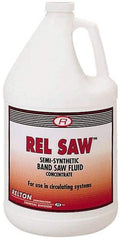 Relton - Rel Saw, 1 Gal Bottle Sawing Fluid - Semisynthetic, For Cleaning - Benchmark Tooling