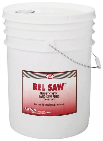 Relton - Rel Saw, 5 Gal Pail Sawing Fluid - Semisynthetic, For Cleaning - Benchmark Tooling