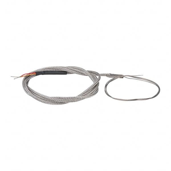 Thermo Electric - 0 to 2012°F, K Flexible, Thermocouple Probe - 3 Ft. Cable Length, Stripped Ends, 25 Inch Probe Sheath Length, 4 Sec Response Time - Benchmark Tooling