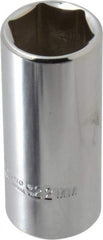 Proto - 3/8" Drive, Deep Hand Socket - 6 Points, 2-3/4" OAL, Chrome Finish - Benchmark Tooling