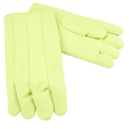 14" High Temperature Fiberglass Gloves - Wool Lined - Yellow - Benchmark Tooling