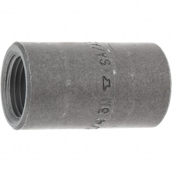 Made in USA - Size 3/8 x 1/4", Class 3,000, Forged Carbon Steel Black Pipe Reducing Coupling - 3,000 psi, Threaded End Connection - Benchmark Tooling