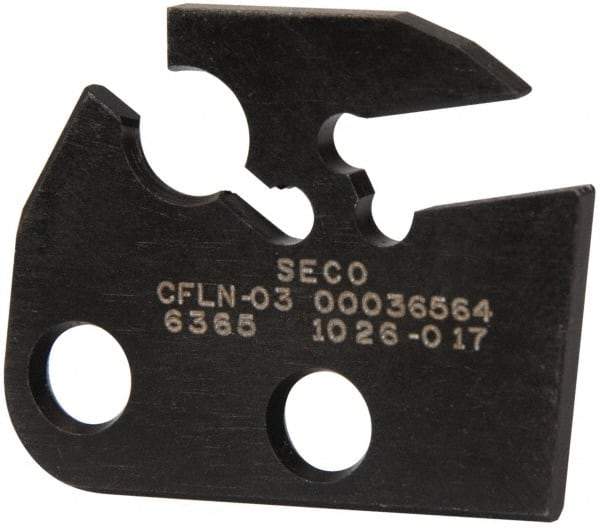 Seco - 3/32" Blade Width, 6.681" OAL, Single End Indexable Cut-Off Blade - 0.511" Max Depth of Cut, CFLN Blade, MDT Series - Benchmark Tooling