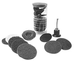 Made in USA - 1 Piece, 36, 60 Grit, 2" Disc Diam, Abrasive Disc Kit - Very Coarse, Medium Grade - Benchmark Tooling