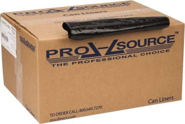 PRO-SOURCE - 2 mil Thick, Heavy-Duty Trash Bags - 43" Wide x 47" High, Black - Benchmark Tooling