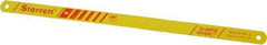 Starrett - 12" Long, 18 Teeth per Inch, Bi-Metal Power Hacksaw Blade - Toothed Edge, 5/8" Wide x 0.032" Thick - Benchmark Tooling