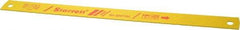 Starrett - 14" Long, 14 Teeth per Inch, Bi-Metal Power Hacksaw Blade - Toothed Edge, 1-1/8" Wide x 0.05" Thick - Benchmark Tooling