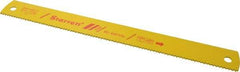 Starrett - 14" Long, 6 Teeth per Inch, Bi-Metal Power Hacksaw Blade - Toothed Edge, 1-5/8" Wide x 0.075" Thick - Benchmark Tooling