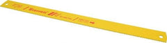 Starrett - 17" Long, 6 Teeth per Inch, Bi-Metal Power Hacksaw Blade - Toothed Edge, 1-3/8" Wide x 0.062" Thick - Benchmark Tooling