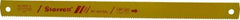 Starrett - 18" Long, 6 Teeth per Inch, Bi-Metal Power Hacksaw Blade - Toothed Edge, 1-3/8" Wide x 0.062" Thick - Benchmark Tooling