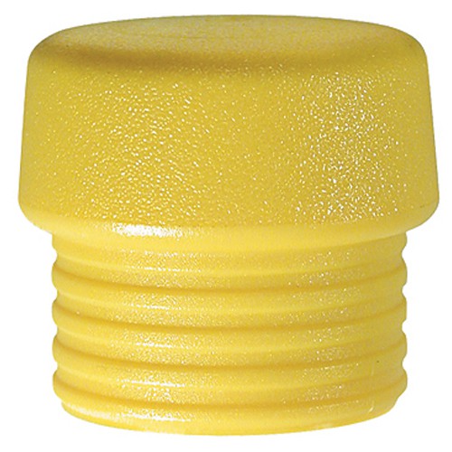 Split Head Mallet Face 2″ Med Hard Shore Hardness 65-D, Yellow, Polyurethane - Benchmark Tooling