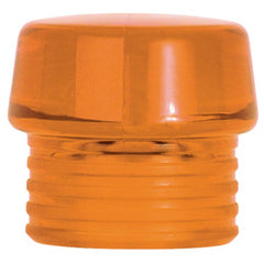 Split Head Mallet Face 2.4″ Hard Shore Hardness 72-D, Orange, Cell Acetate - Benchmark Tooling