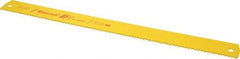 Starrett - 21" Long, 4 Teeth per Inch, Bi-Metal Power Hacksaw Blade - Toothed Edge, 1-7/8" Wide x 0.088" Thick - Benchmark Tooling