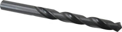 Hertel - 9/16" 118° High Speed Steel Jobber Drill - Oxide Finish, Right Hand Cut, Spiral Flute, Straight Shank, 6-5/8" OAL, Standard Point - Benchmark Tooling