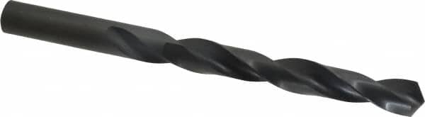 Hertel - 19/32" 118° High Speed Steel Jobber Drill - Oxide Finish, Right Hand Cut, Spiral Flute, Straight Shank, 7-1/8" OAL, Standard Point - Benchmark Tooling