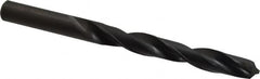 Hertel - 39/64" 118° High Speed Steel Jobber Drill - Oxide Finish, Right Hand Cut, Spiral Flute, Straight Shank, 7-1/8" OAL, Standard Point - Benchmark Tooling