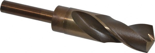 Hertel - 1-1/16" Drill, 135° Point, Cobalt Silver Deming & Reduced Shank Drill Bit - Benchmark Tooling