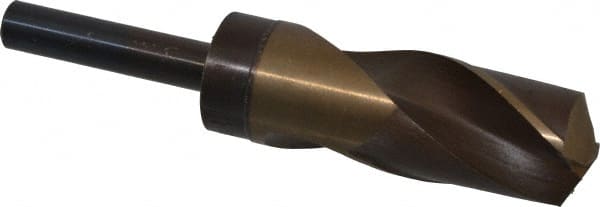 Hertel - 1-1/4" Drill, 135° Point, Cobalt Silver Deming & Reduced Shank Drill Bit - Benchmark Tooling