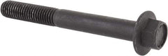 Value Collection - M12x1.75 Metric Coarse, 100mm Length Under Head, Hex Drive Flange Bolt - 40mm Thread Length, Grade 10.9 Alloy Steel, Smooth Flange, Phosphate & Oil Finish - Benchmark Tooling