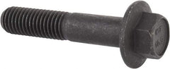 Value Collection - M12x1.75 Metric Coarse, 60mm Length Under Head, Hex Drive Flange Bolt - 40mm Thread Length, Grade 10.9 Alloy Steel, Smooth Flange, Phosphate & Oil Finish - Benchmark Tooling