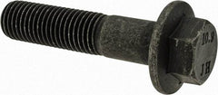 Value Collection - M16x2.00 Metric Coarse, 70mm Length Under Head, Hex Drive Flange Bolt - 50mm Thread Length, Grade 10.9 Alloy Steel, Smooth Flange, Phosphate & Oil Finish - Benchmark Tooling