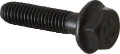 Value Collection - M6x1.00 Metric Coarse, 25mm Length Under Head, Hex Drive Flange Bolt - 20mm Thread Length, Grade 10.9 Alloy Steel, Smooth Flange, Phosphate & Oil Finish - Benchmark Tooling