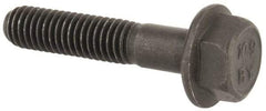 Value Collection - M6x1.00 Metric Coarse, 30mm Length Under Head, Hex Drive Flange Bolt - 20mm Thread Length, Grade 10.9 Alloy Steel, Smooth Flange, Phosphate & Oil Finish - Benchmark Tooling