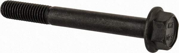 Value Collection - M8x1.25 Metric Coarse, 70mm Length Under Head, Hex Drive Flange Bolt - 30mm Thread Length, Grade 10.9 Alloy Steel, Smooth Flange, Phosphate & Oil Finish - Benchmark Tooling