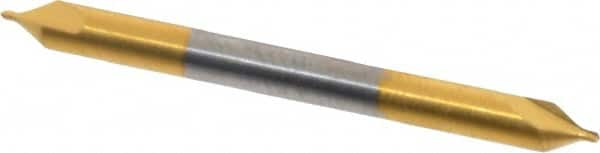 Hertel - #0 Plain Cut 60° Incl Angle Solid Carbide Combo Drill & Countersink - Benchmark Tooling