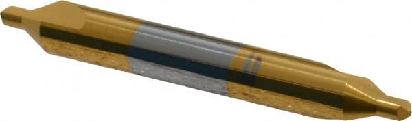 Hertel - #3 Plain Cut 60° Incl Angle Solid Carbide Combo Drill & Countersink - Benchmark Tooling