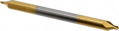 Hertel - #4 Plain Cut 60° Incl Angle Solid Carbide Combo Drill & Countersink - Benchmark Tooling