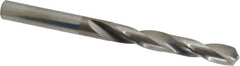 Hertel - Letter K 118° Solid Carbide Jobber Drill - Bright Finish, Right Hand Cut, Spiral Flute, Straight Shank, 3-1/2" OAL, Standard Point - Benchmark Tooling