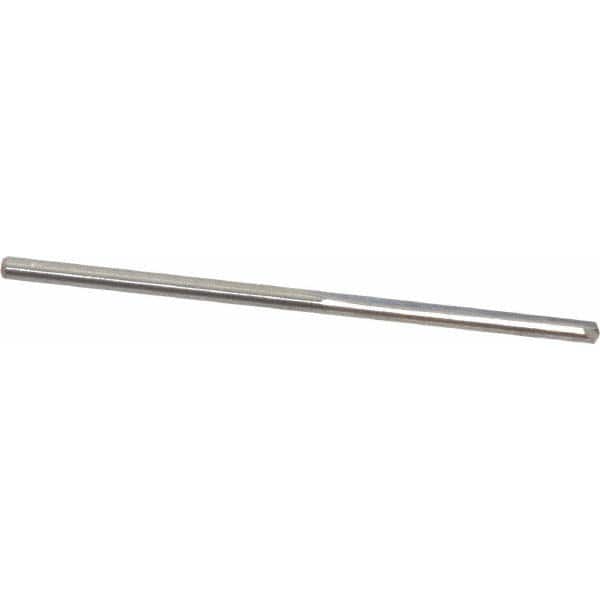 Hertel - #53, 0.0595", 140° Point, Solid Carbide Straight Flute Drill Bit - Benchmark Tooling