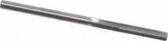 Hertel - 1/8" Solid Carbide 4 Flute Chucking Reamer - Straight Flute, 1/8" Straight Shank, 5/8" Flute Length, 2-1/4" OAL - Benchmark Tooling