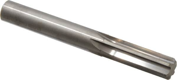 Hertel - 12.5mm Solid Carbide 6 Flute Chucking Reamer - Straight Flute, 0.4921" Straight Shank, 1-1/2" Flute Length, 4" OAL - Benchmark Tooling