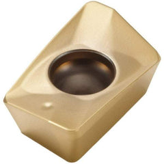 Seco - XOMX120412 MD13 Grade MP3000 Carbide Milling Insert - TiAlN Finish, 0.163" Thick, 0.047" Corner Radius - Benchmark Tooling