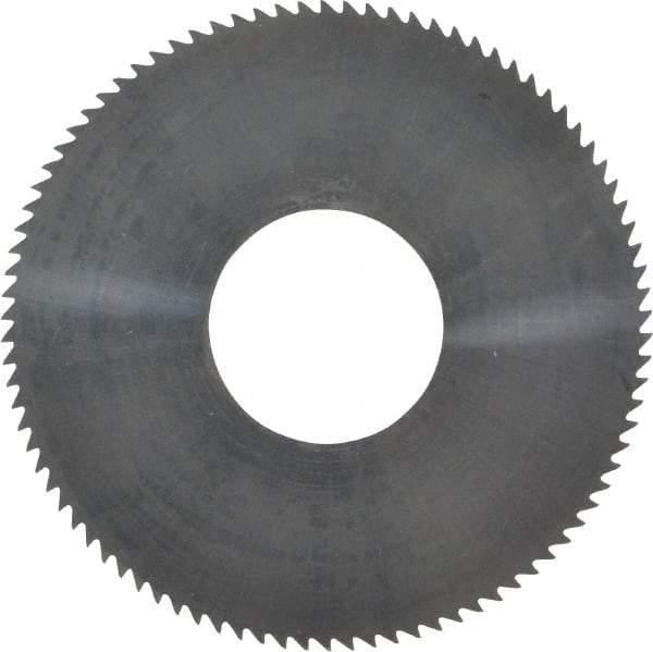 Made in USA - 1-3/4" Diam x 0.01" Blade Thickness x 5/8" Arbor Hole Diam, 90 Tooth Slitting and Slotting Saw - Arbor Connection, Solid Carbide, Concave Ground - Benchmark Tooling