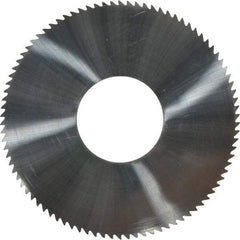 Made in USA - 1-3/4" Diam x 0.02" Blade Thickness x 5/8" Arbor Hole Diam, 90 Tooth Slitting and Slotting Saw - Arbor Connection, Solid Carbide, Concave Ground - Benchmark Tooling