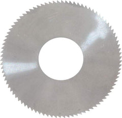 Made in USA - 1-3/4" Diam x 0.025" Blade Thickness x 5/8" Arbor Hole Diam, 90 Tooth Slitting and Slotting Saw - Arbor Connection, Solid Carbide, Concave Ground - Benchmark Tooling