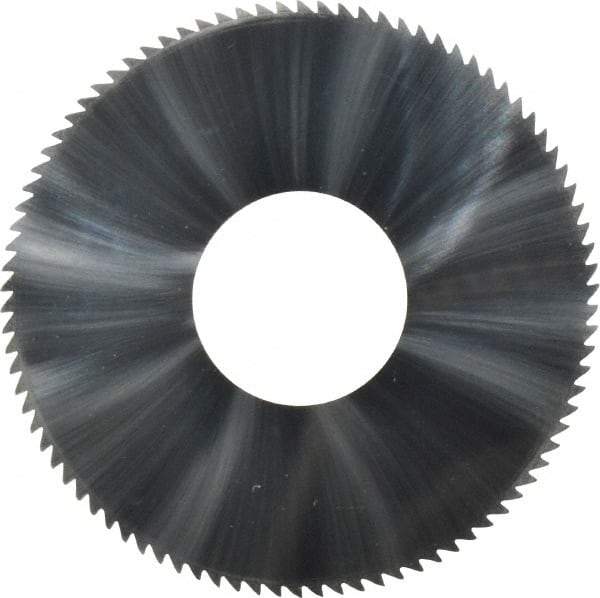 Made in USA - 1-3/4" Diam x 0.051" Blade Thickness x 5/8" Arbor Hole Diam, 90 Tooth Slitting and Slotting Saw - Arbor Connection, Solid Carbide, Concave Ground - Benchmark Tooling