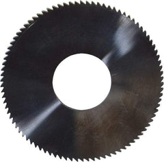 Made in USA - 1-3/4" Diam x 0.064" Blade Thickness x 5/8" Arbor Hole Diam, 90 Tooth Slitting and Slotting Saw - Arbor Connection, Solid Carbide, Concave Ground - Benchmark Tooling