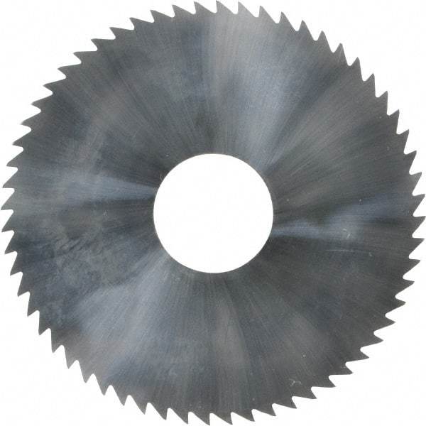 Made in USA - 2-1/4" Diam x 0.072" Blade Thickness x 5/8" Arbor Hole Diam, 60 Tooth Slitting and Slotting Saw - Arbor Connection, Solid Carbide, Concave Ground - Benchmark Tooling