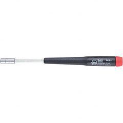 Wiha - 5.5mm Solid Shaft Precision Nutdriver - Cushion Grip Handle, 6-11/16" OAL - Benchmark Tooling