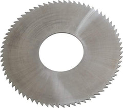 Made in USA - 2-3/4" Diam x 0.032" Blade Thickness x 1" Arbor Hole Diam, 72 Tooth Slitting and Slotting Saw - Arbor Connection, Solid Carbide, Concave Ground - Benchmark Tooling