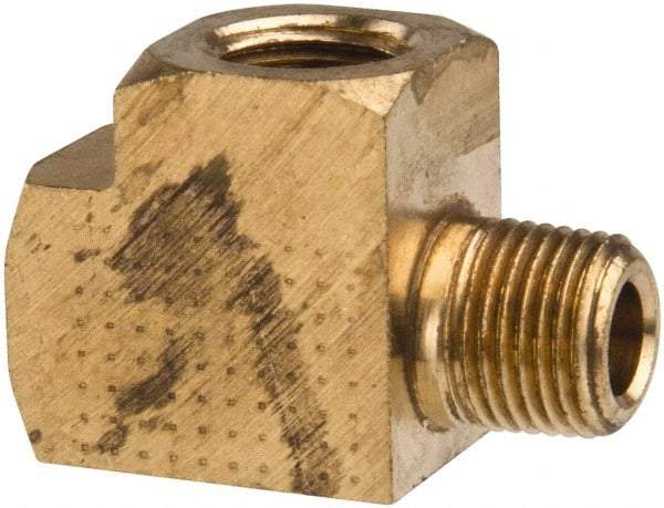 Parker - 1/8 Male Thread x 1/8 Female Thread, Brass Industrial Pipe Street Tee - MNPTF x FNPTF, 1,000 psi - Benchmark Tooling