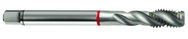 M18x1.5 6H 4-Flute Cobalt Red Ring Semi-Bottoming 40 degree Spiral Flute Tap-Bright - Benchmark Tooling