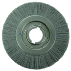 10 x 1-1/8 x 2'' Arbor - Crimped Nylox Filament 180 Grit Straight Wheel - Benchmark Tooling