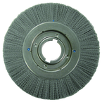 14" Diameter - Extra High Density Crimped Filament Wheel Brush - 0.055/120 Grit - 2" Arbor - Benchmark Tooling
