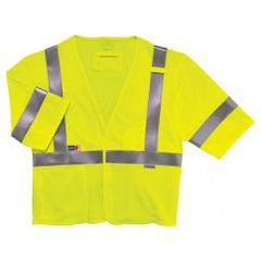 8356FRHL S/M LIME FR MODACRYLIC VEST - Benchmark Tooling